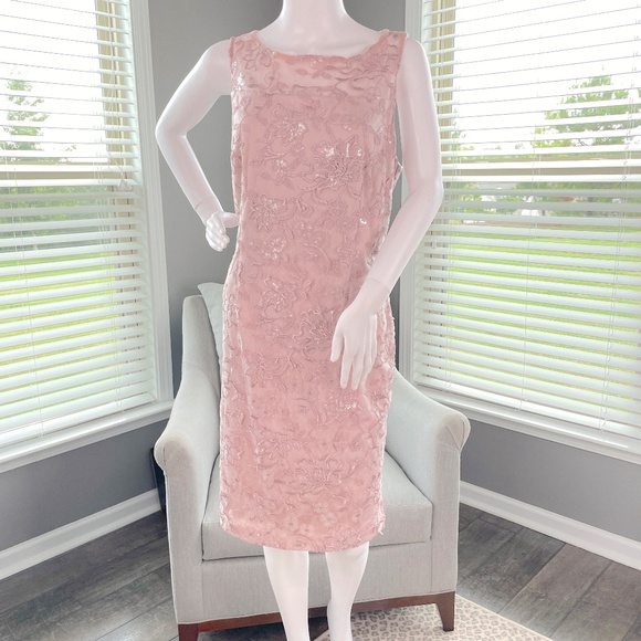 Alex Evenings Women's Short Embroidered Dress with Illusion Jacket Size 14 NWOT - Picture 5 of 15